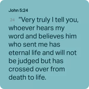 John 5:24 NIV