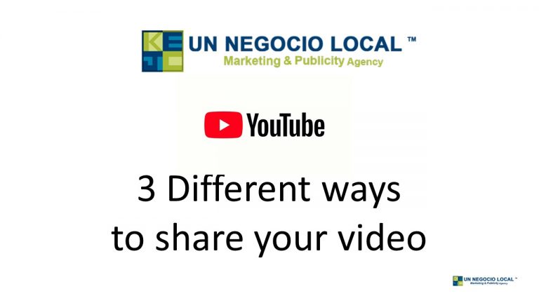 Read more about the article YouTube 3 different ways to share a video