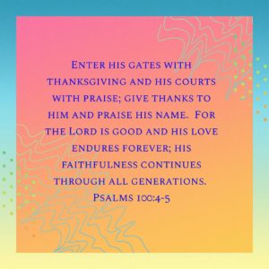 Read more about the article Psalms 100.4-5