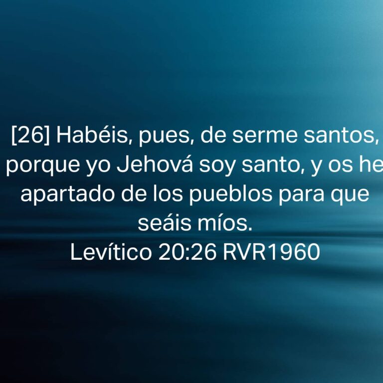 Read more about the article Levítico 20:26