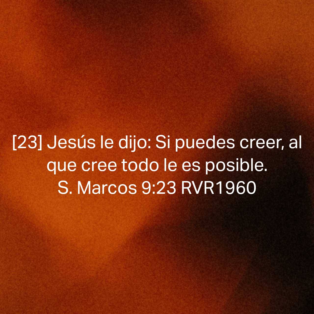 You are currently viewing S. Marcos 9:23