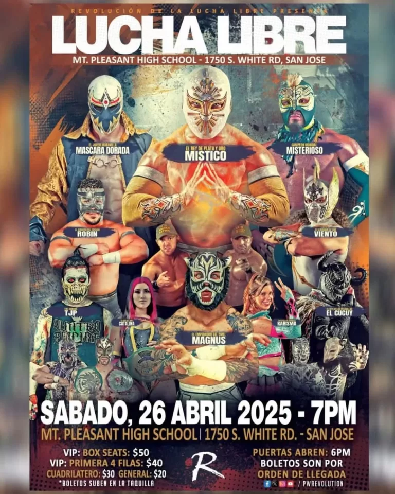 Read more about the article LUCHA LIBRE Sábado, 26 de abril de 2025