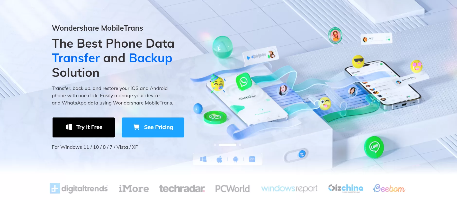 You are currently viewing Wondershare MobileTrans for Windows