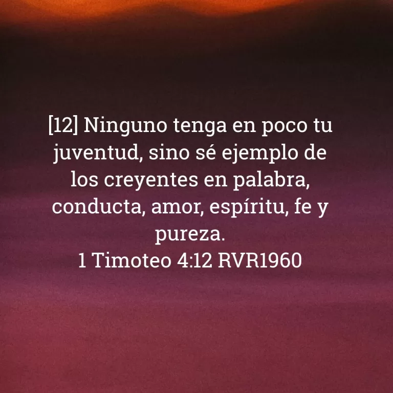Read more about the article 1 Timoteo 4:12 RVR1960