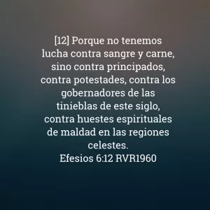 Efesios 6:12 RVR1960