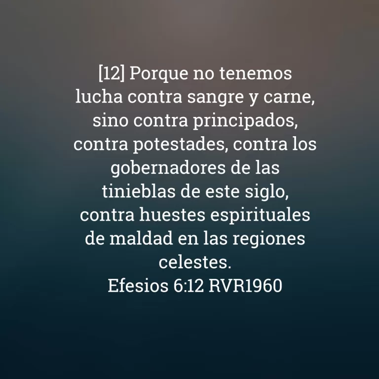 Read more about the article Efesios 6:12 RVR1960