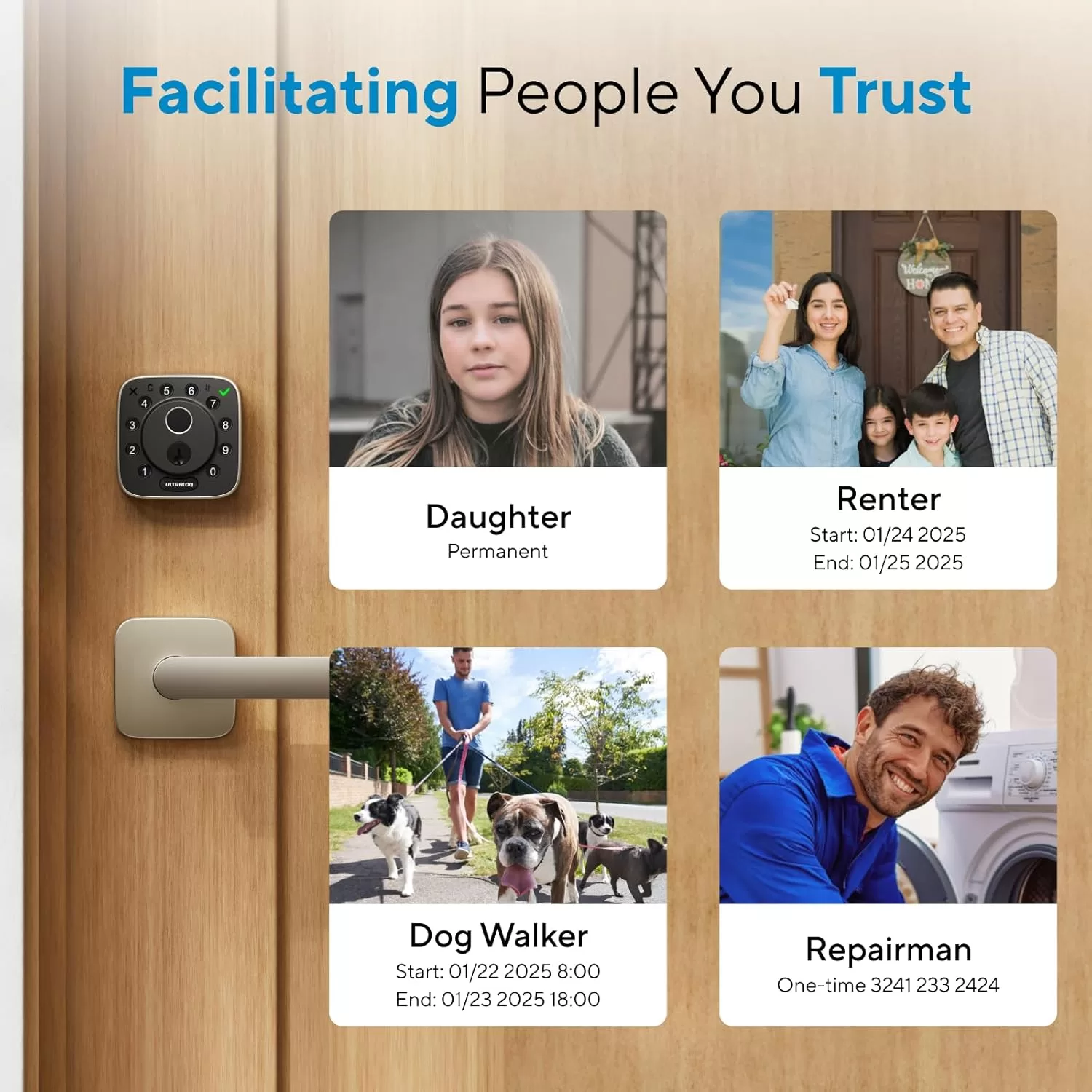 ULTRALOQ Bolt Fingerprint Smart Lock, Works with Apple HomeKit, Built-in WiFi 2025 - Image 5