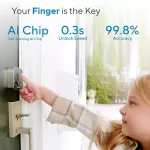 ULTRALOQ Bolt Fingerprint Smart Lock, Works with Apple HomeKit, Built-in WiFi 2025