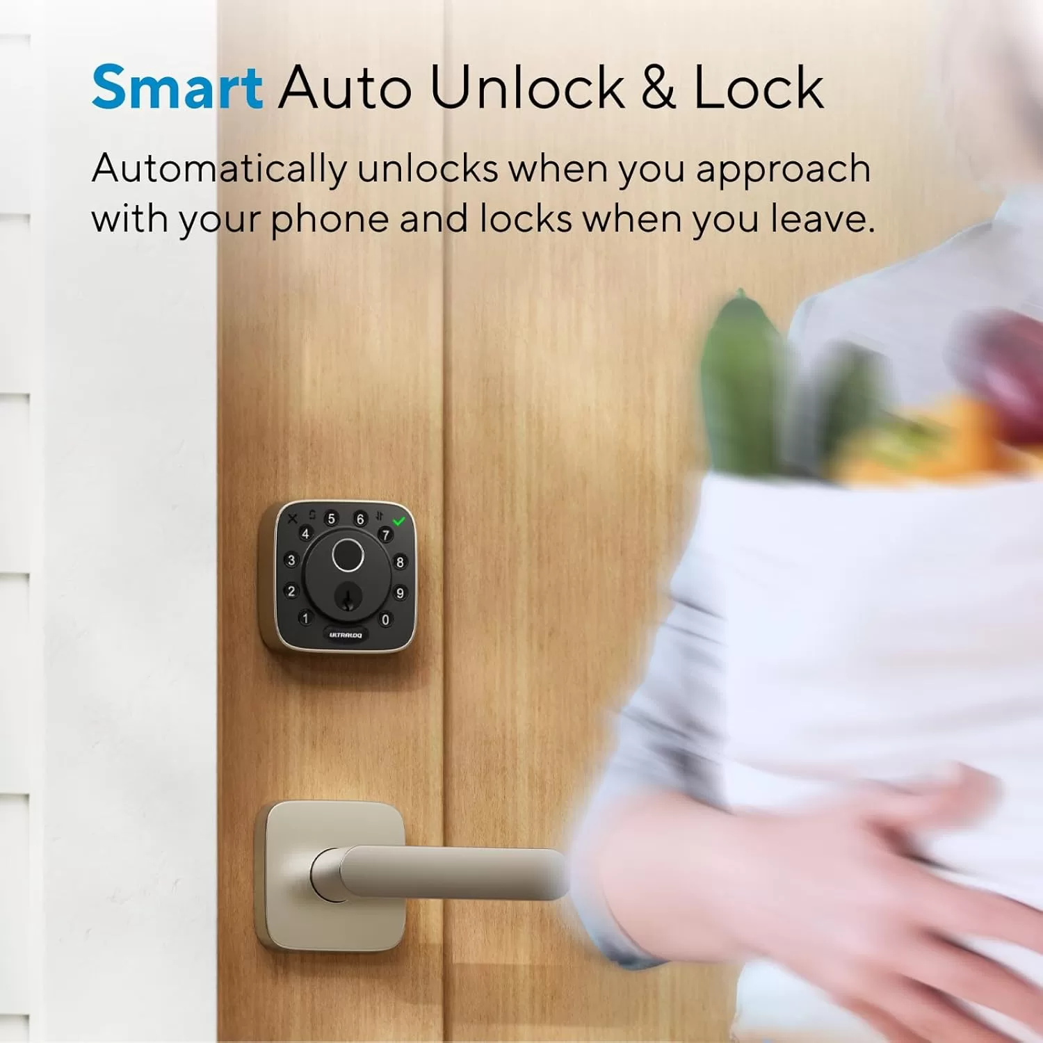 ULTRALOQ Bolt Fingerprint Smart Lock, Works with Apple HomeKit, Built-in WiFi 2025 - Image 4