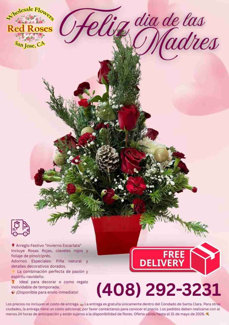 Read more about the article Arreglo Festivo “Invierno Escarlata”