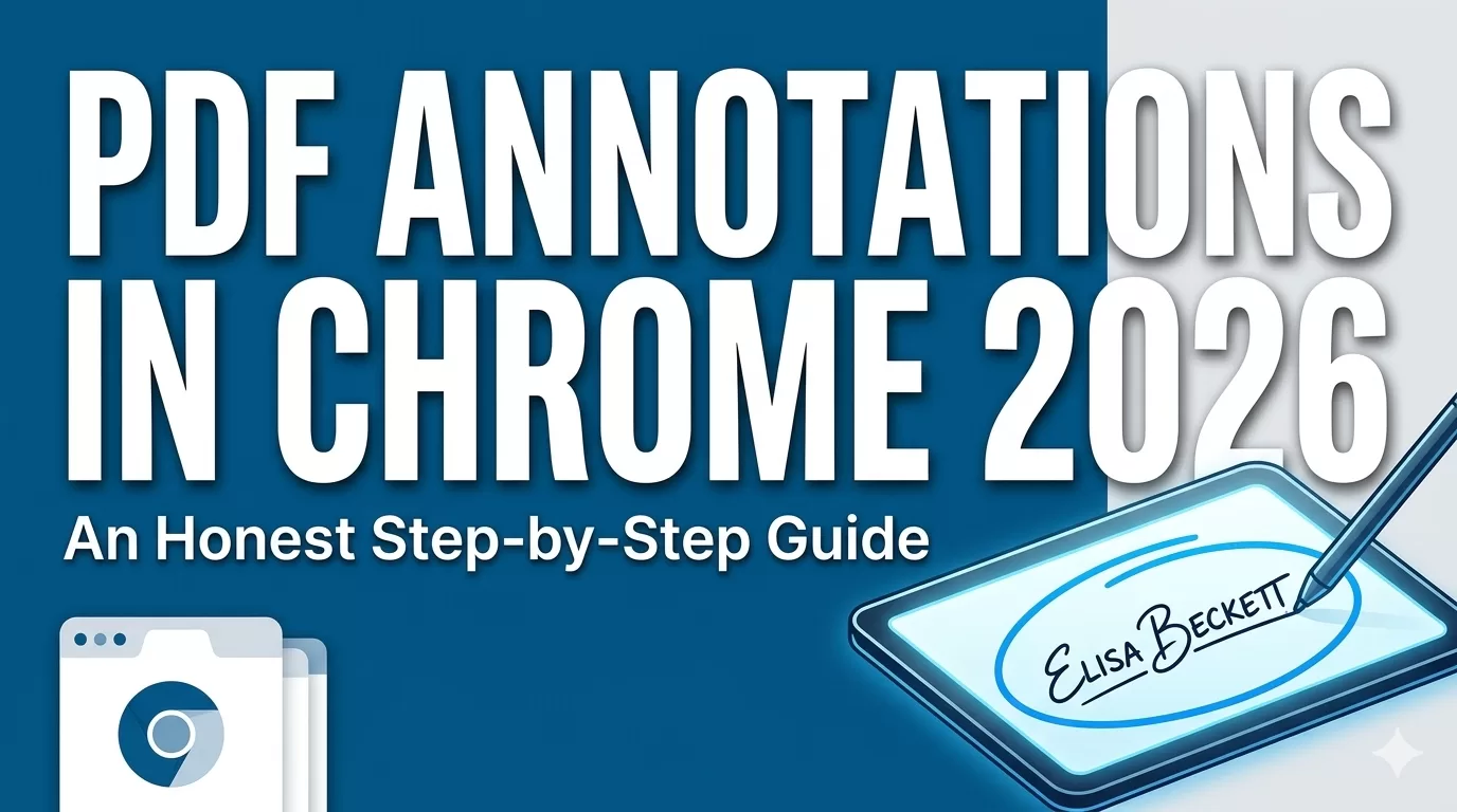 How to Sign & Annotate PDFs in Google Chrome (2026 Guide)