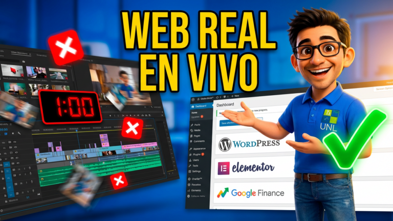 Read more about the article Diseño Web Profesional en Tiempo Real: WordPress, Elementor y Google Finance 2026