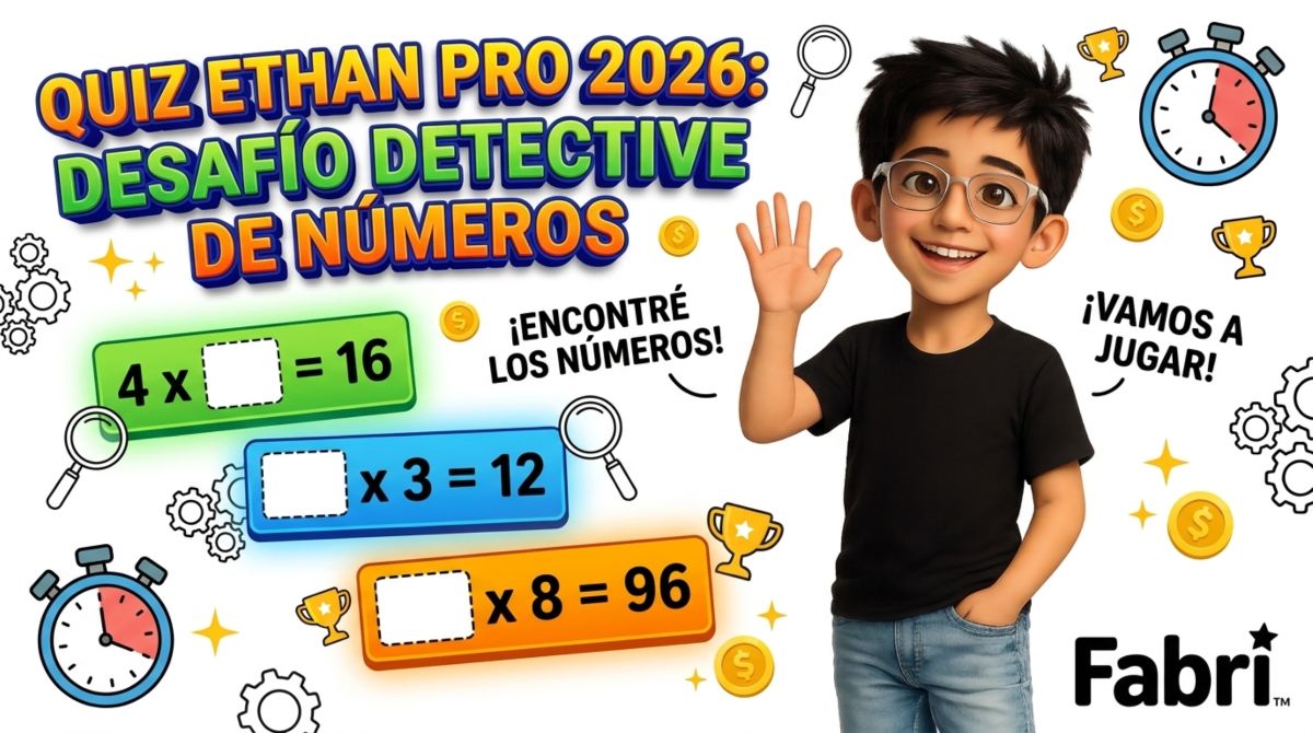 Bienvenid@s a Quiz Ethan Pro™ Kids