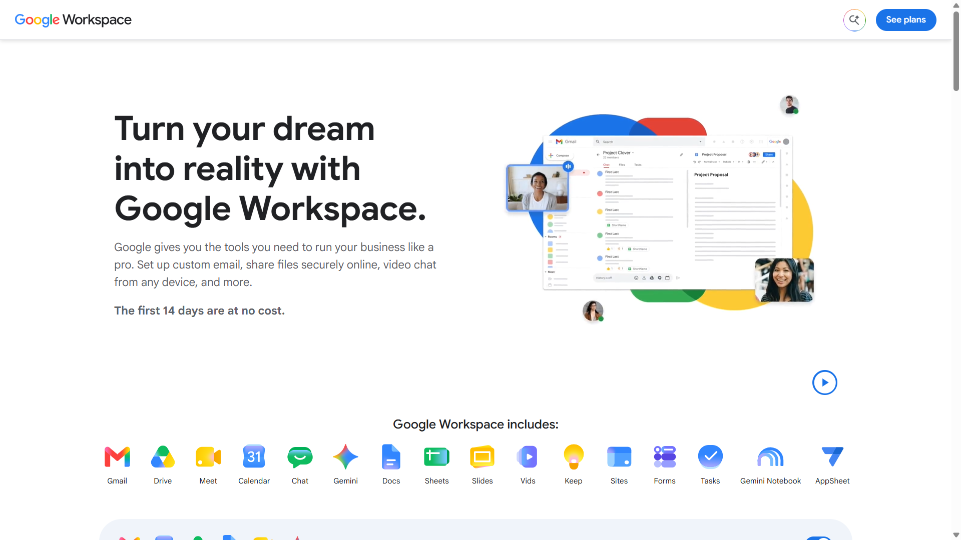 Google Workspace includes